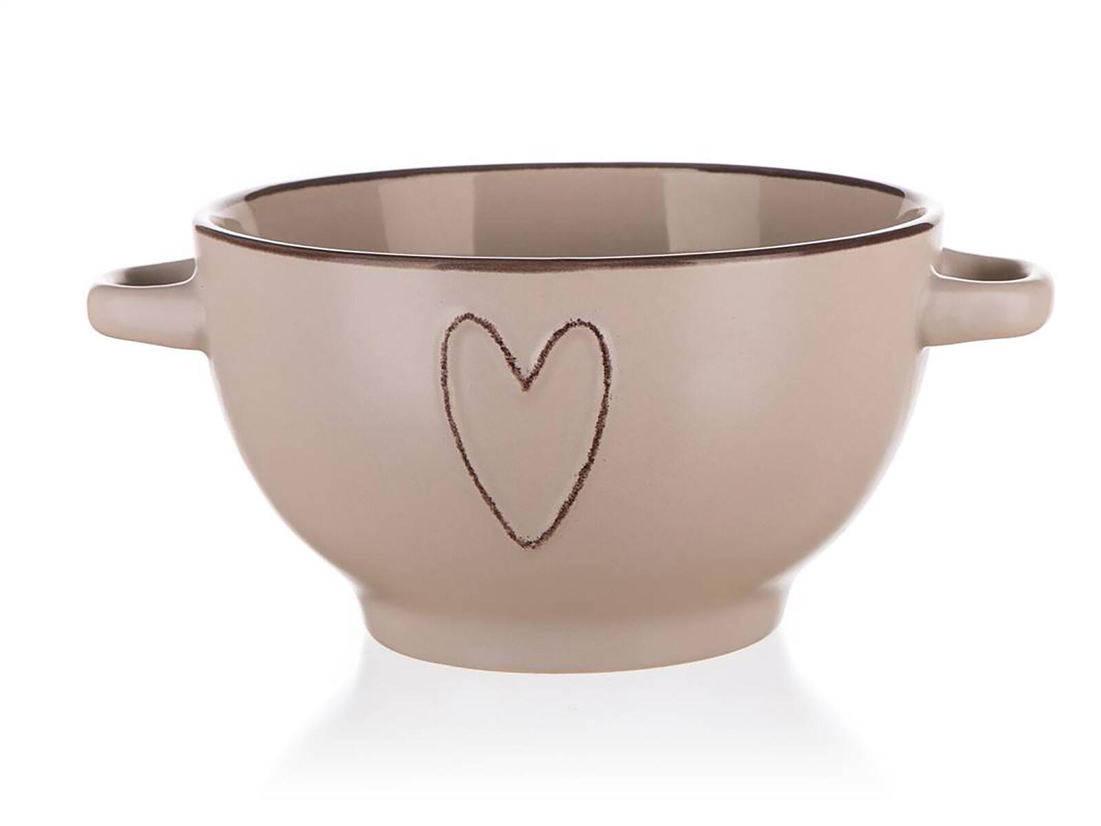 miska 14cm HEART mix barev keramická