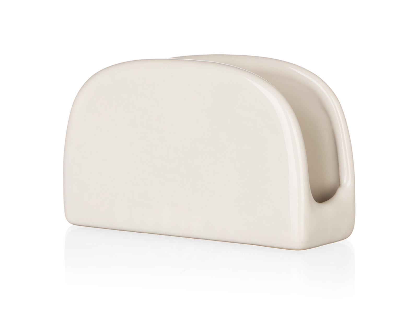 stojánek na ubrousky 11x7cm NATURAL Ivory keramický