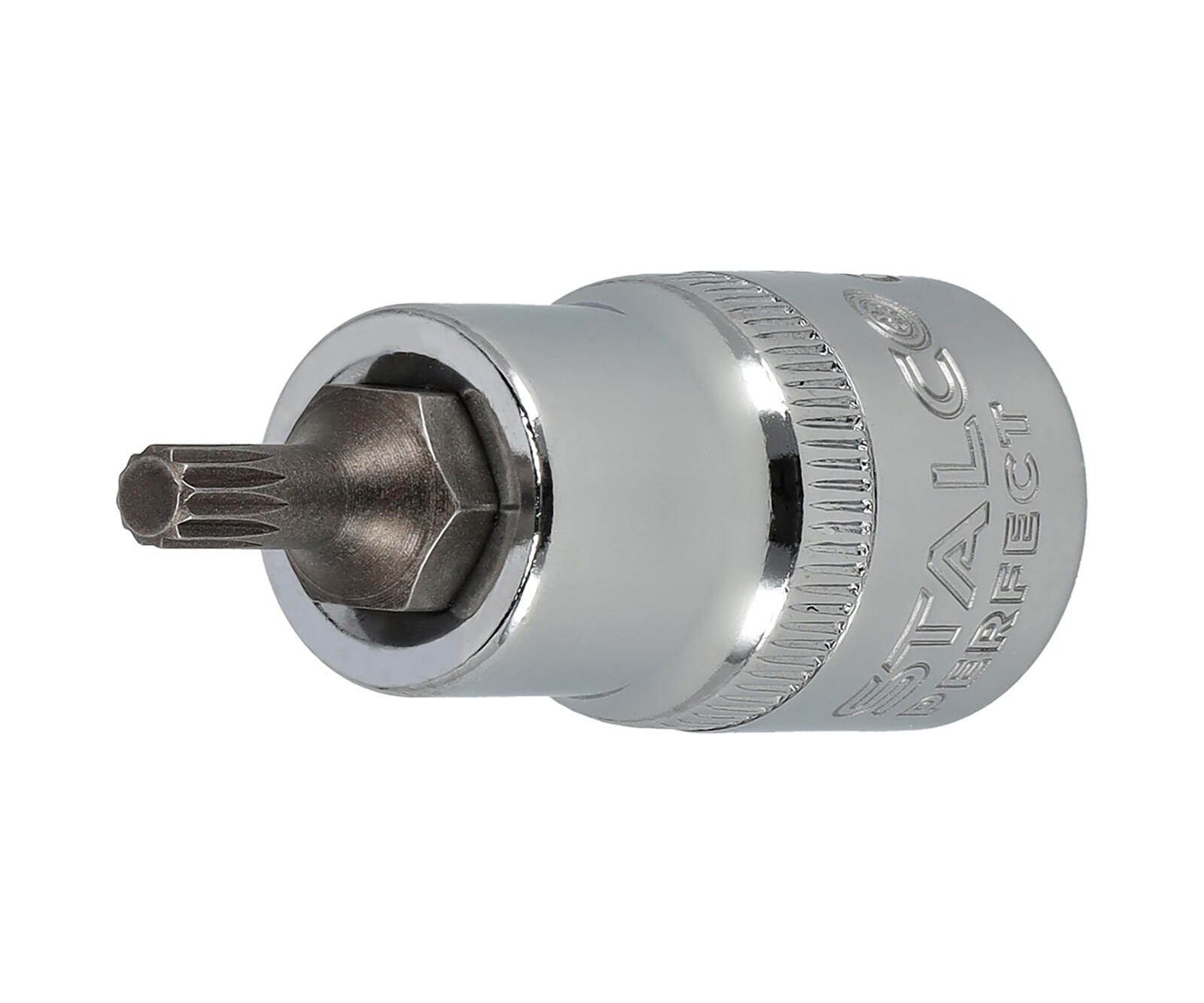 hlavice 1/2" s bitem SPLINE M12; 55mm STALCO