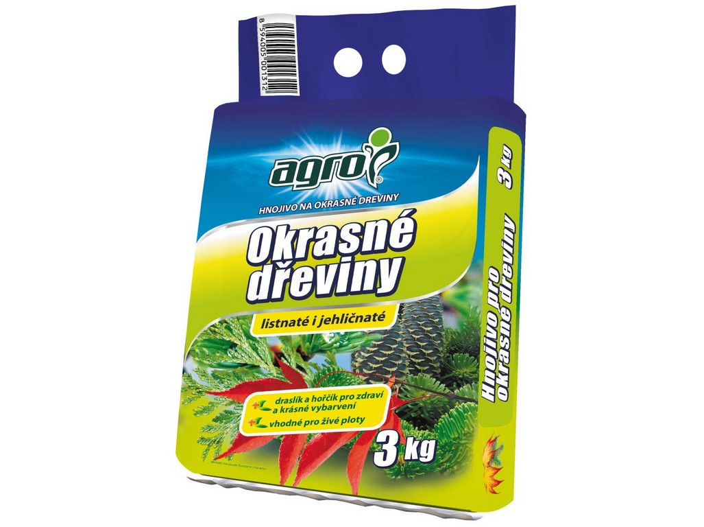 hnojivo Okrasné dřeviny 3kg AGRO