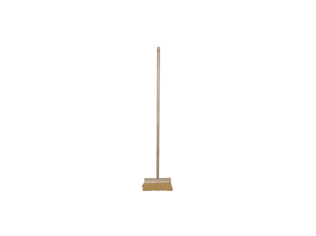 koště úklid.25x6/8, 25cm dřev., PVC vl.8cm, s holí 120cm