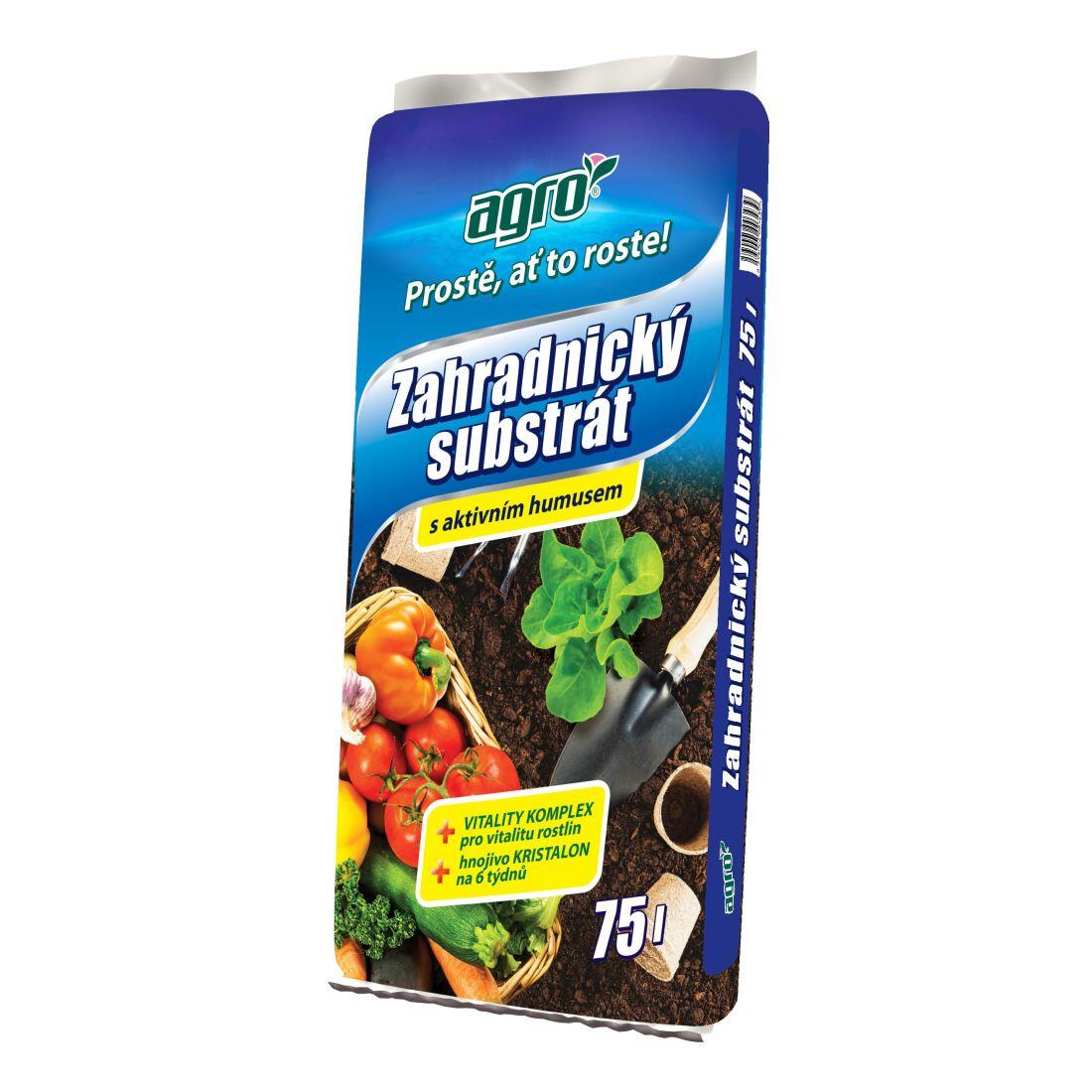 substrát zahradnický 75l AGRO