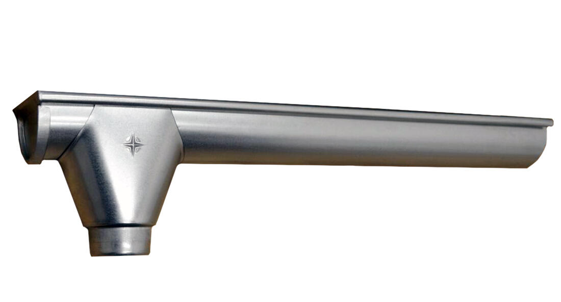 žlab koncový L+V 330mm d.1m Zn