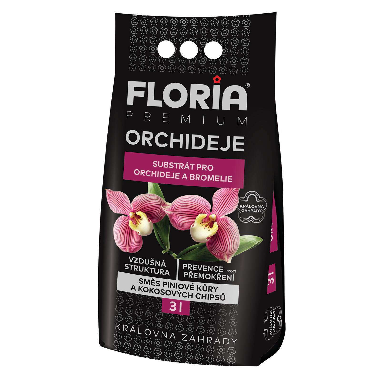 substrát pro orchideje 3l FLORIA