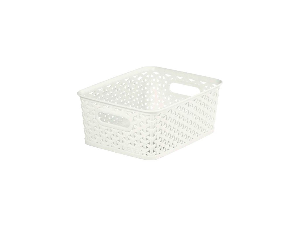 box úložný RATTAN 25x20x10cm (S),"Y" STYLE, PH KRÉM