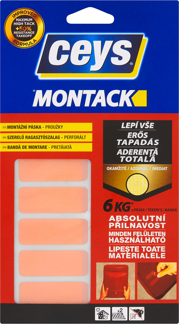 páska proužky 48x18mm (10ks)  MONTACK EXPRESS