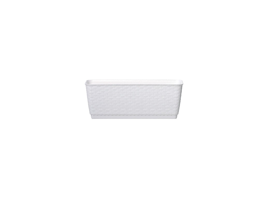 truhlík RATOLLA PW 49,2x17,2x17,4cm BÍ (S449) závěs. s miskou