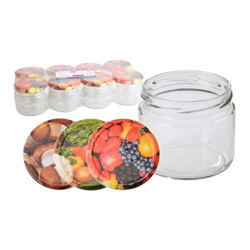 sklenice zavařovací  330ml TWIST 82 + víčka mix (8ks)
