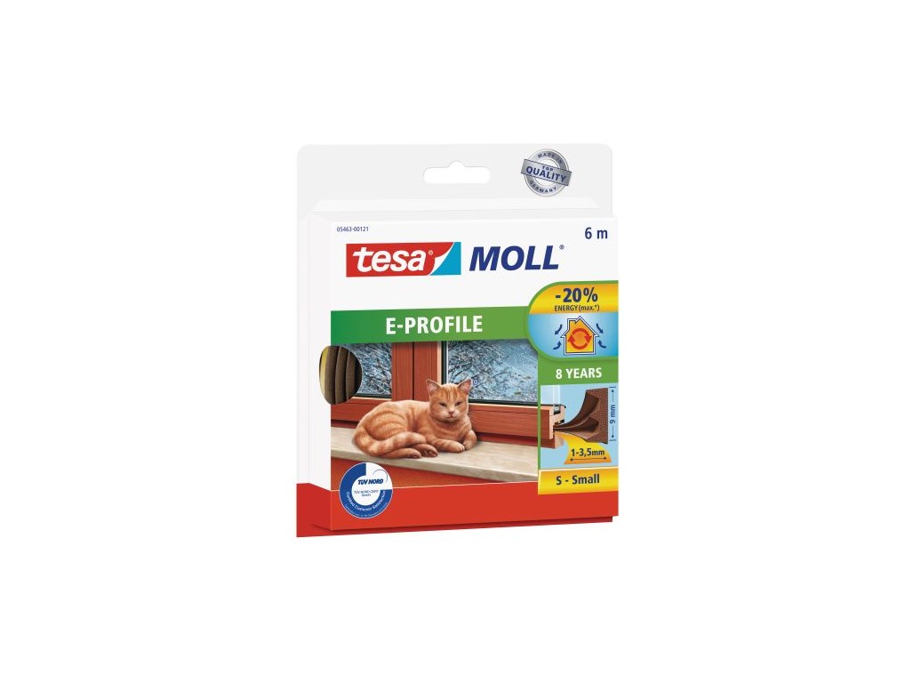těsnění ok.a dveř."E" 9x4.0mm HN   (6m)