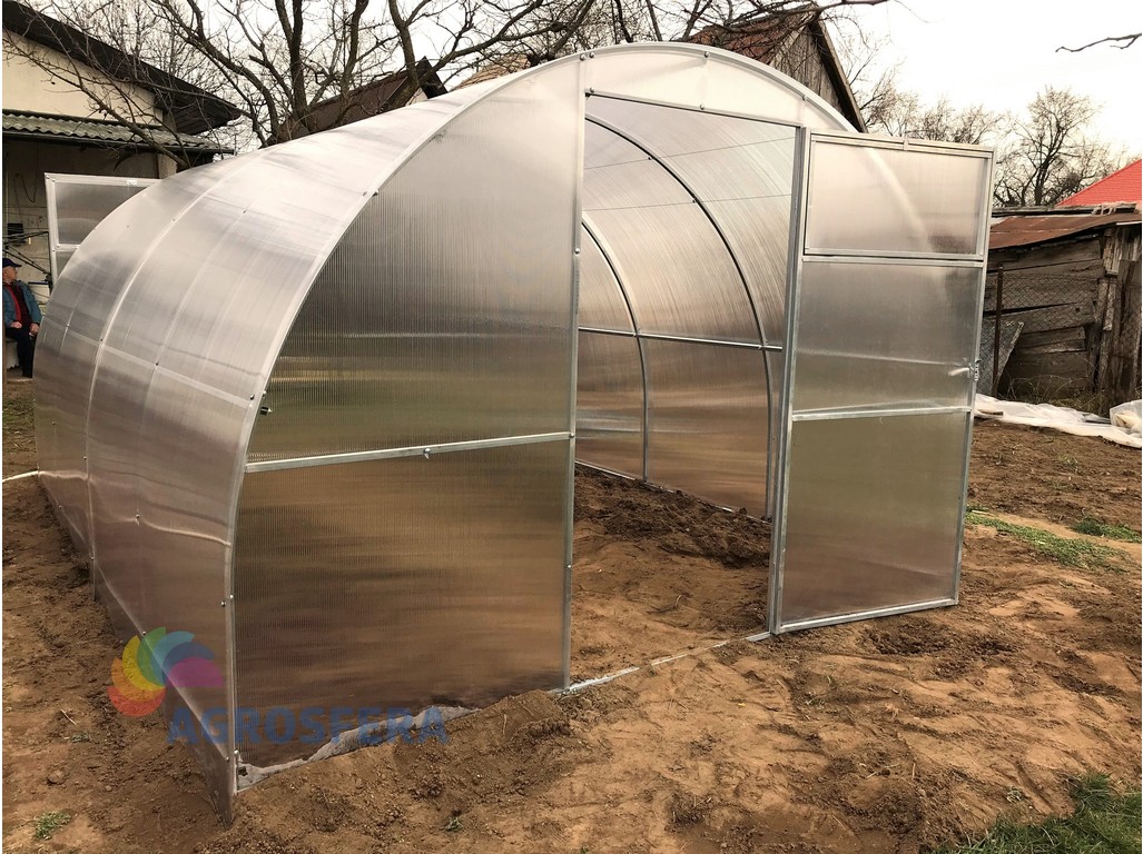 skleník zahradní GENIO 6x3 m oblouk, polykarbonát