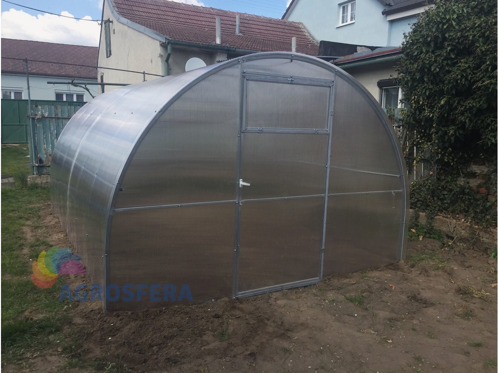 skleník zahradní GULLIVER 6x3 m oblouk, polykarbonát