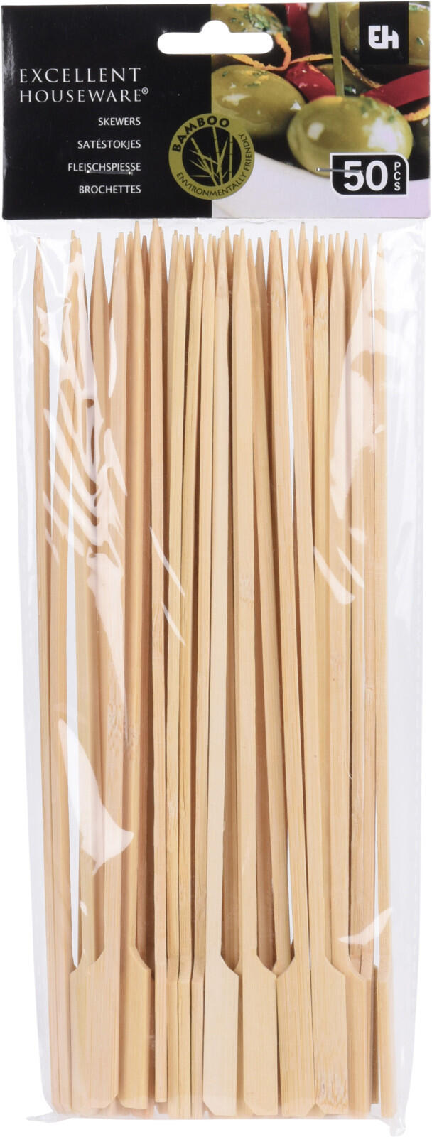 špejle bambus 25cm grilovací s úchytem (50ks)