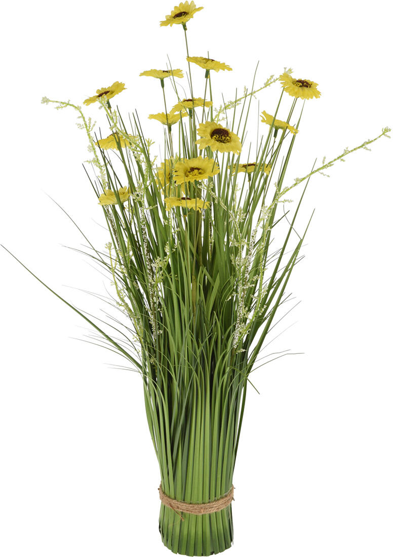 květina umělá TRÁVA S KVĚTY pr.7cm, v.60cm, mix druhů