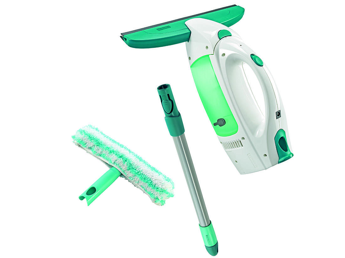 vysavač na okna WINDOW CLEANER + tyč 43cm+mop na okna 51003 LEIFHE
