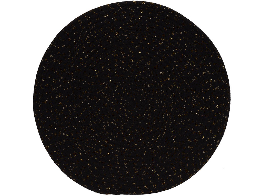 prostírání pr.38cm ČER/ZLA LUREX