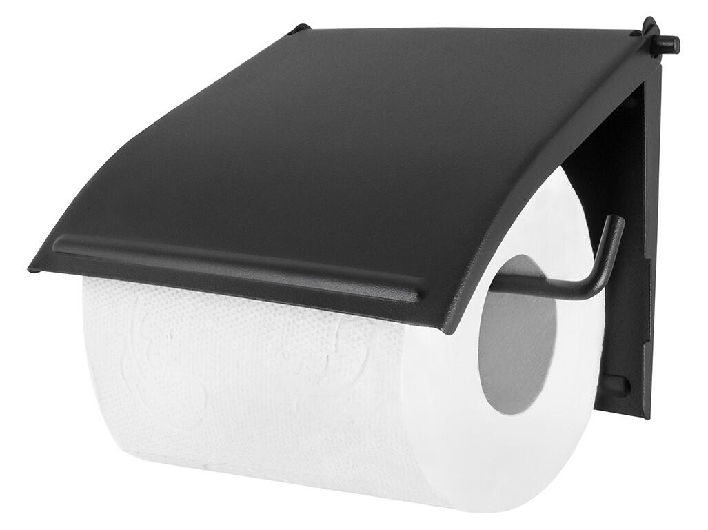 držák na WC papír 16x12,5x1,8cm kov.ČER