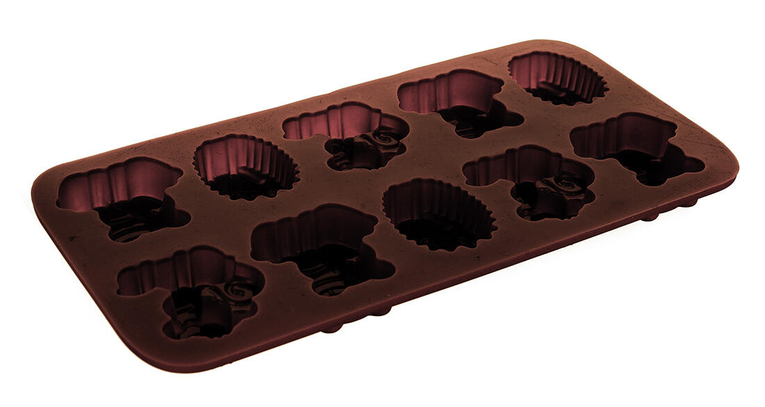 forma na čokoládu zvířátka II 10ks 20,3x10,6x1,5cm silikon HN